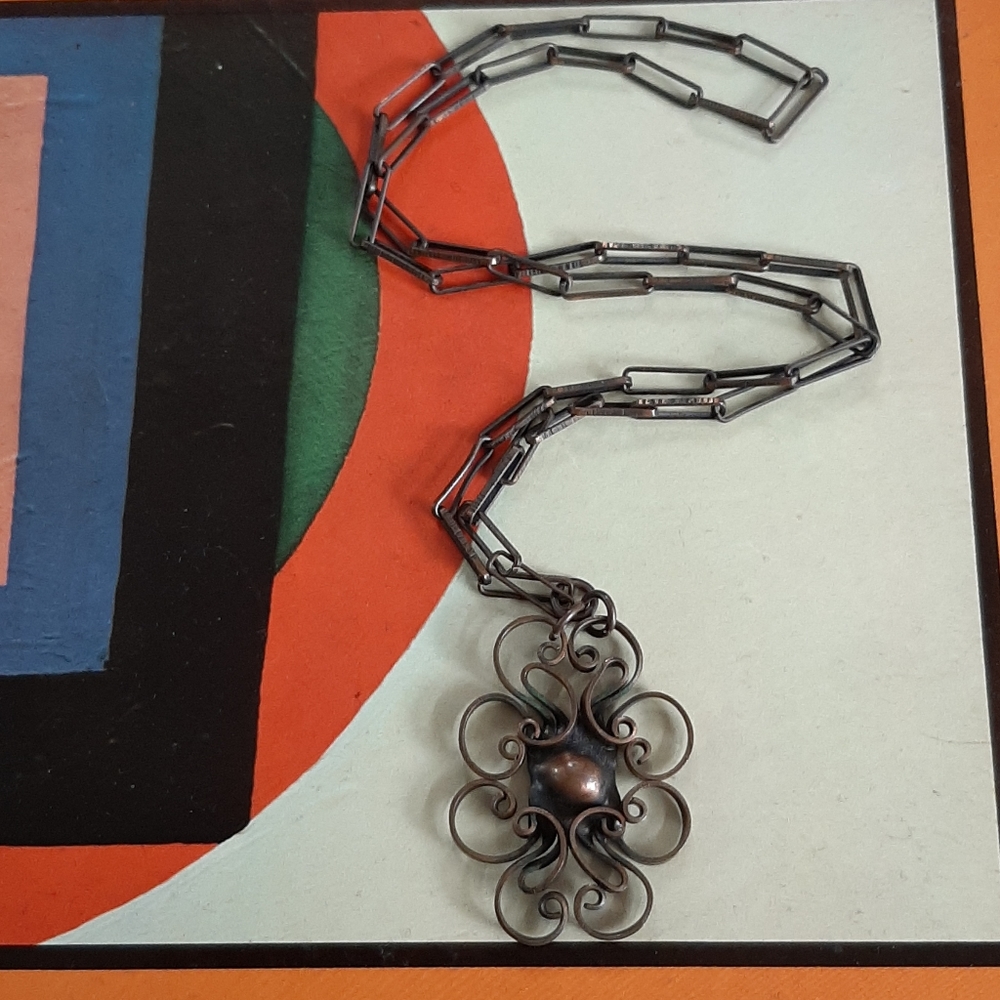 Vintage • '70s copper necklace